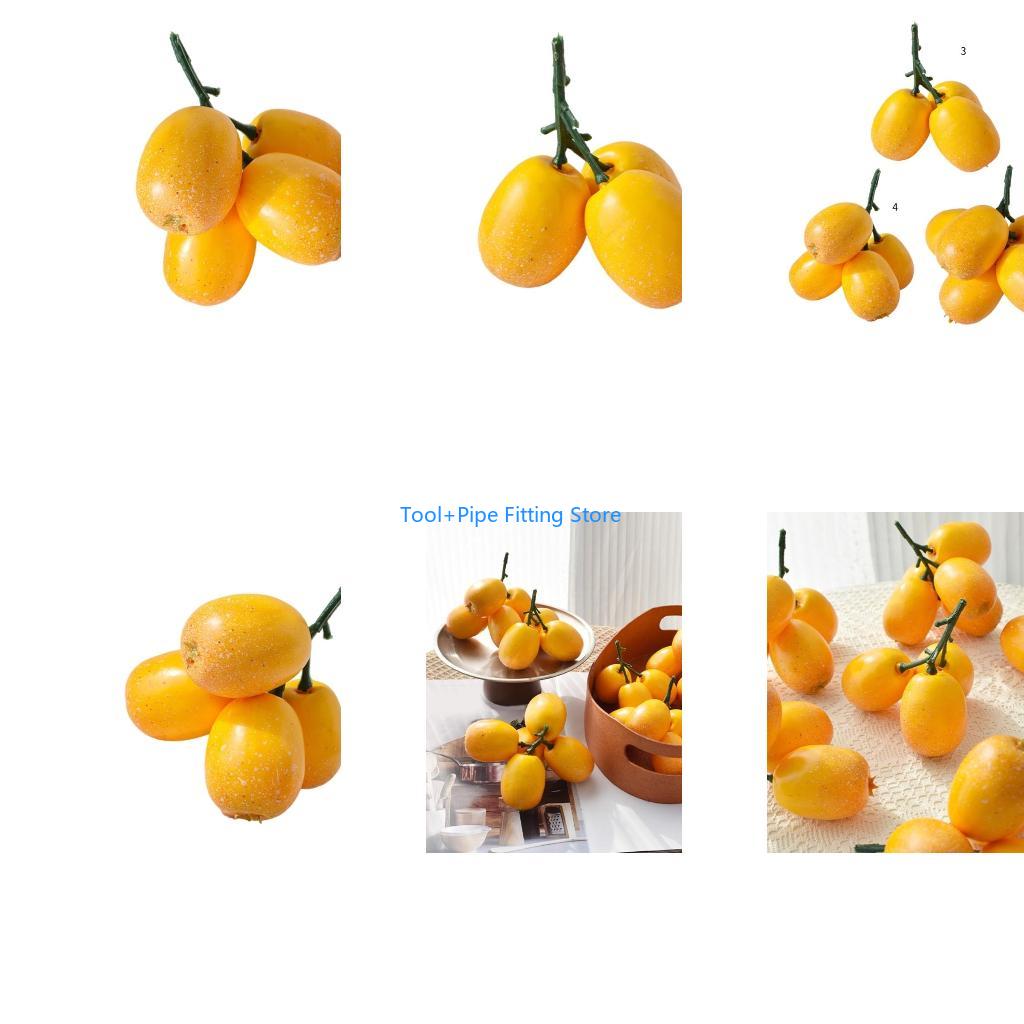 Interior Design Home Decor - F92B Artificial Loquat Simulated Loquat Fruit