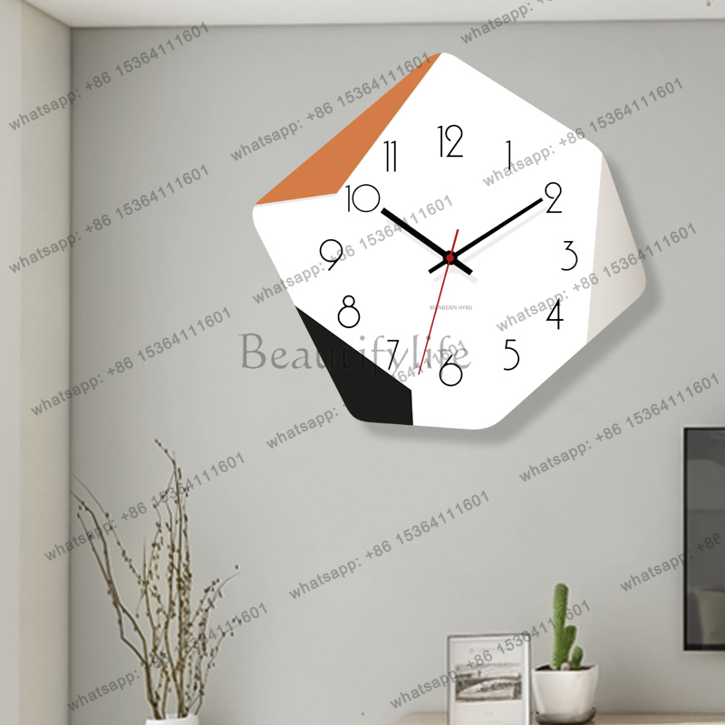 Interior Design Organic Modern - Creative Nordic Clock Wall Fashion Aesthetic