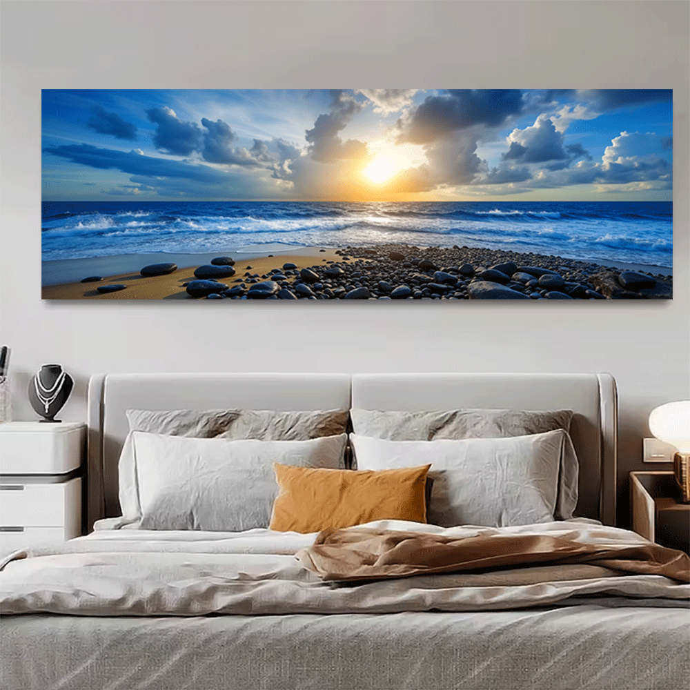 Interior Design Photo - 1PC-Canvas poster Unframed Ocean Sunset Beach