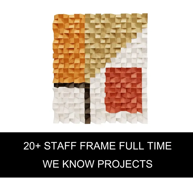 Interior Design Organic Modern - Hotel Artwork Geometric Wood Wall Art
