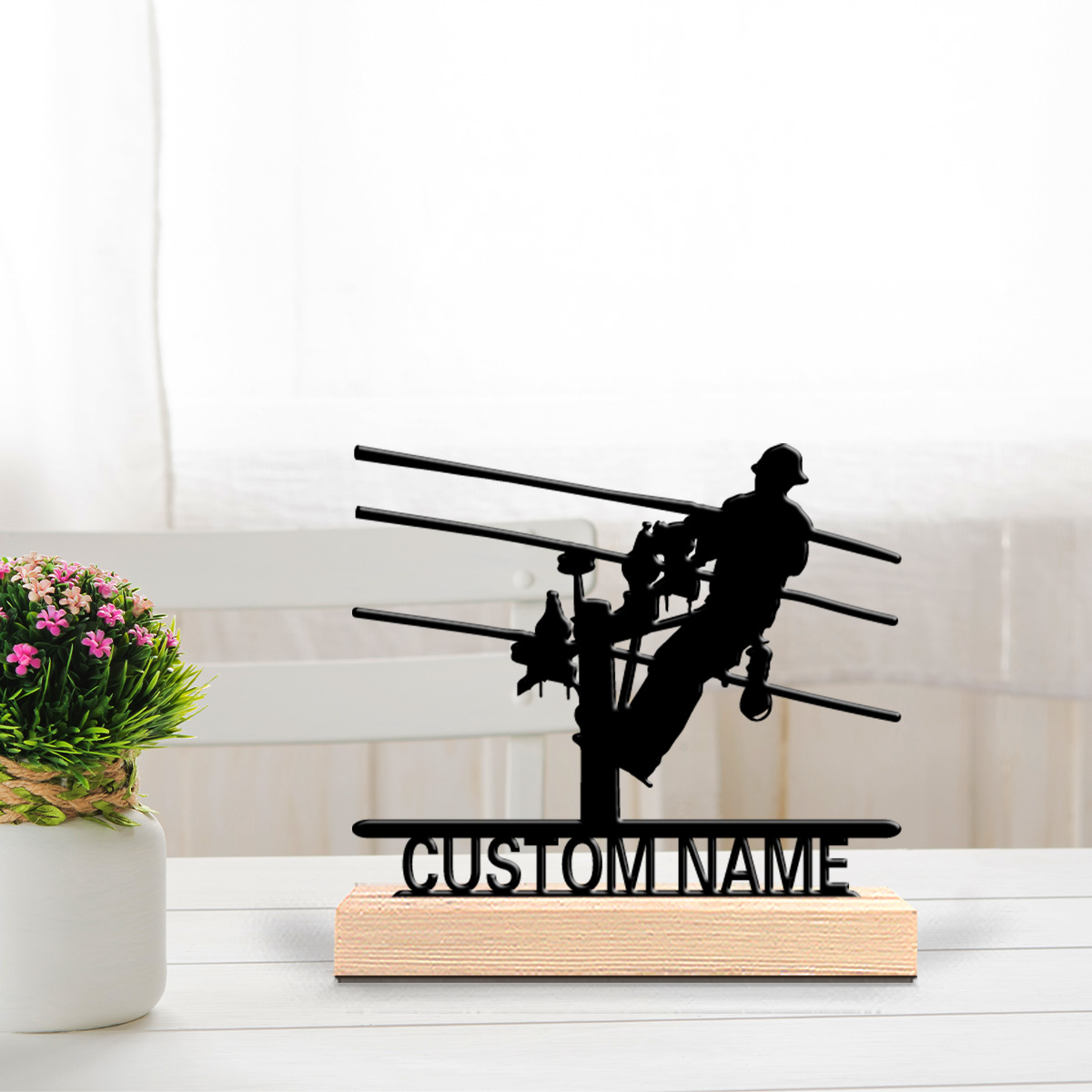 Interior Design Office - 1pc Stylish Personalized Custom Electrician Metal