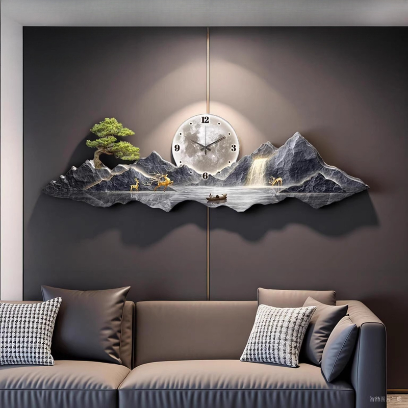 Luxury Light Wall clock Living - огляд і ціна Interior Design Living Room And Kitchen