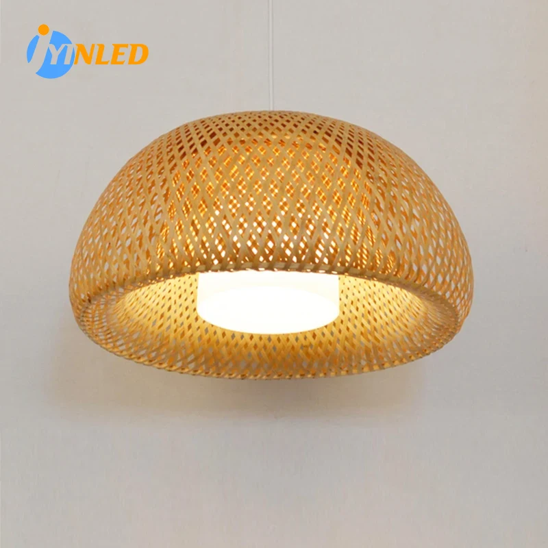 Natural Rattan Wicker E27 Chan - огляд і ціна Wicker Pendant Shade