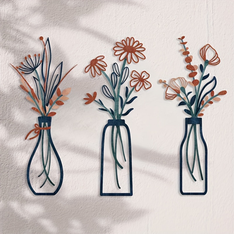 3 Large Floral Wall Art Sculpt - огляд і ціна Interior Design Home Decor