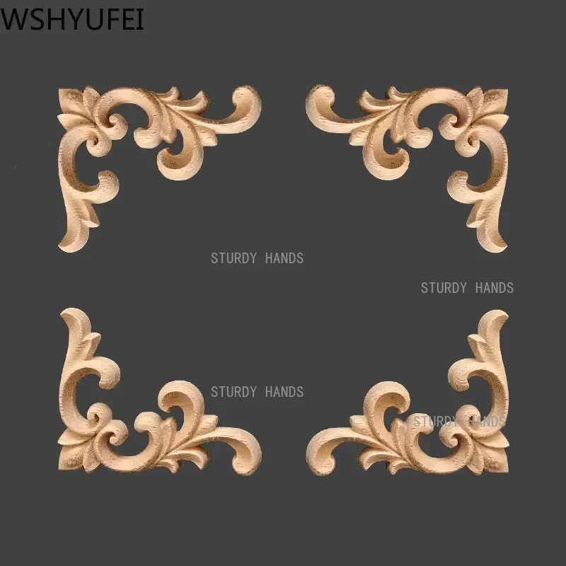 8pcs Floral Wood Carved Wooden - огляд і ціна Interior Design Home Decor