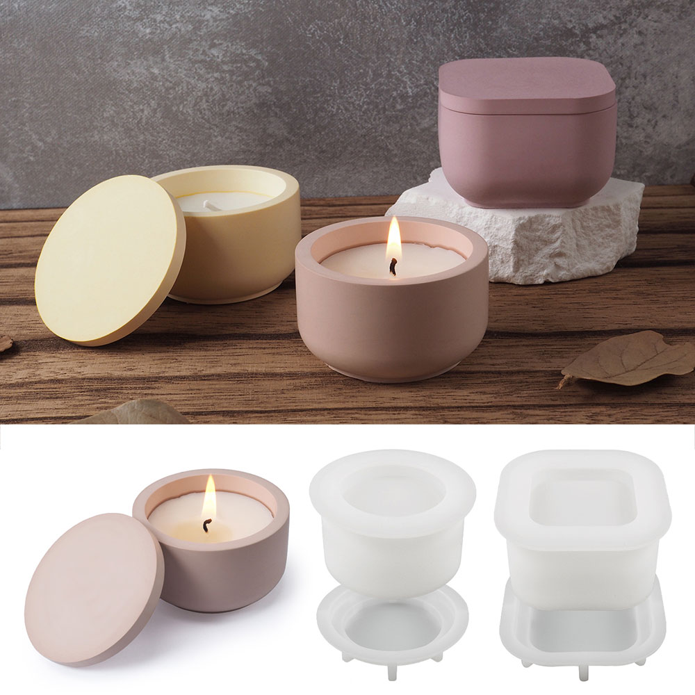 Round Storage Box Silicone Mol - огляд і ціна Ceramic Candle Vessel