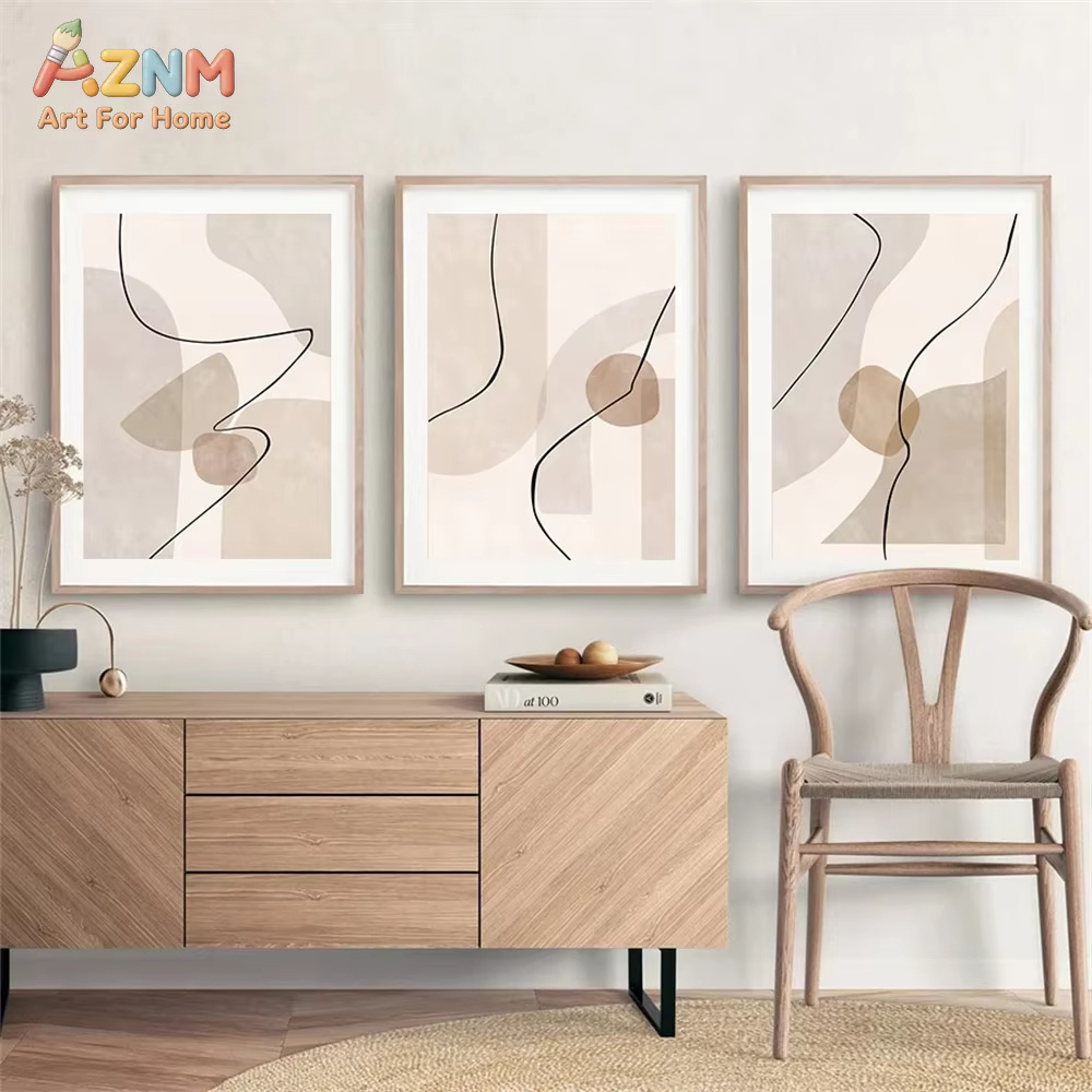 Abstract Beige Geometry Line W - огляд і ціна Interior Design Home Decor