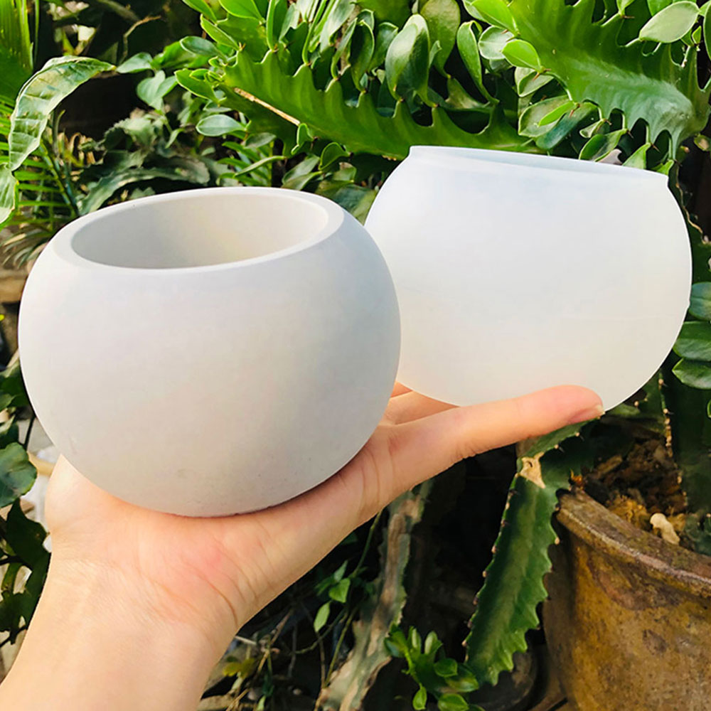 Spherical Flowerpot Silicone M - огляд і ціна Ceramic Candle Vessel