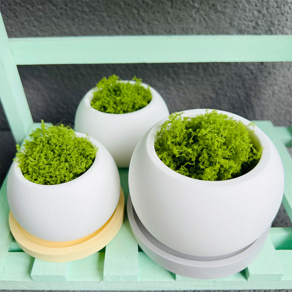 Spherical Flowerpot Silicone M - огляд і ціна Ceramic Candle Vessel