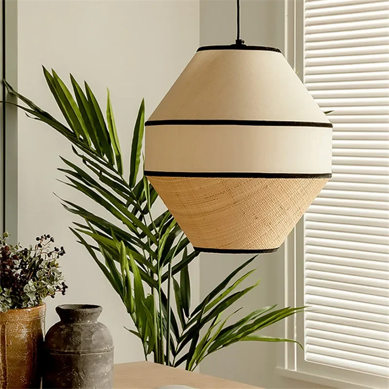 Wabi Sabi Handwoven Rattan Pen - огляд і ціна Wicker Pendant Shade