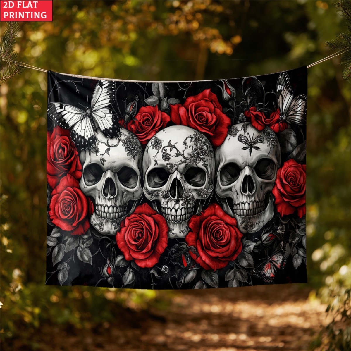unframed Skull and Roses Gothi - огляд і ціна Interior Design Home Decor