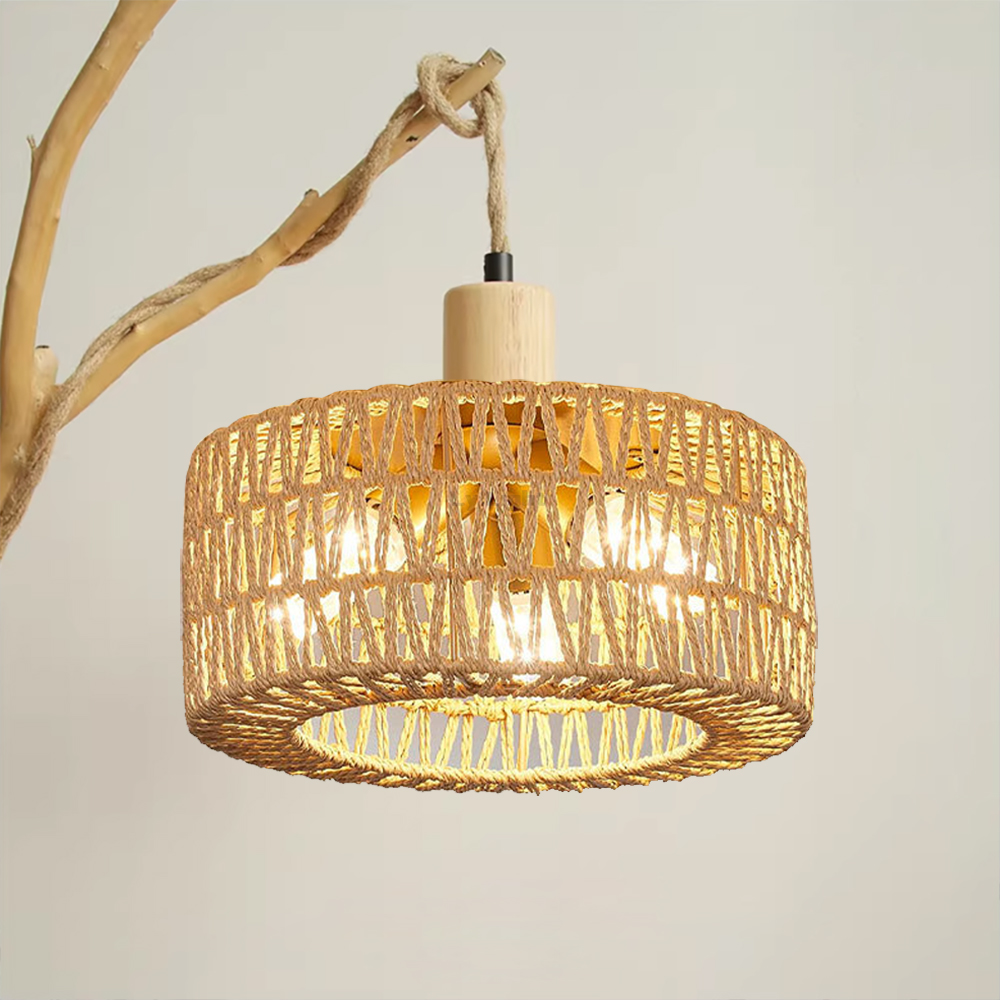 Rattan Lamp Shade E27 Wicker W - огляд і ціна Wicker Pendant Shade