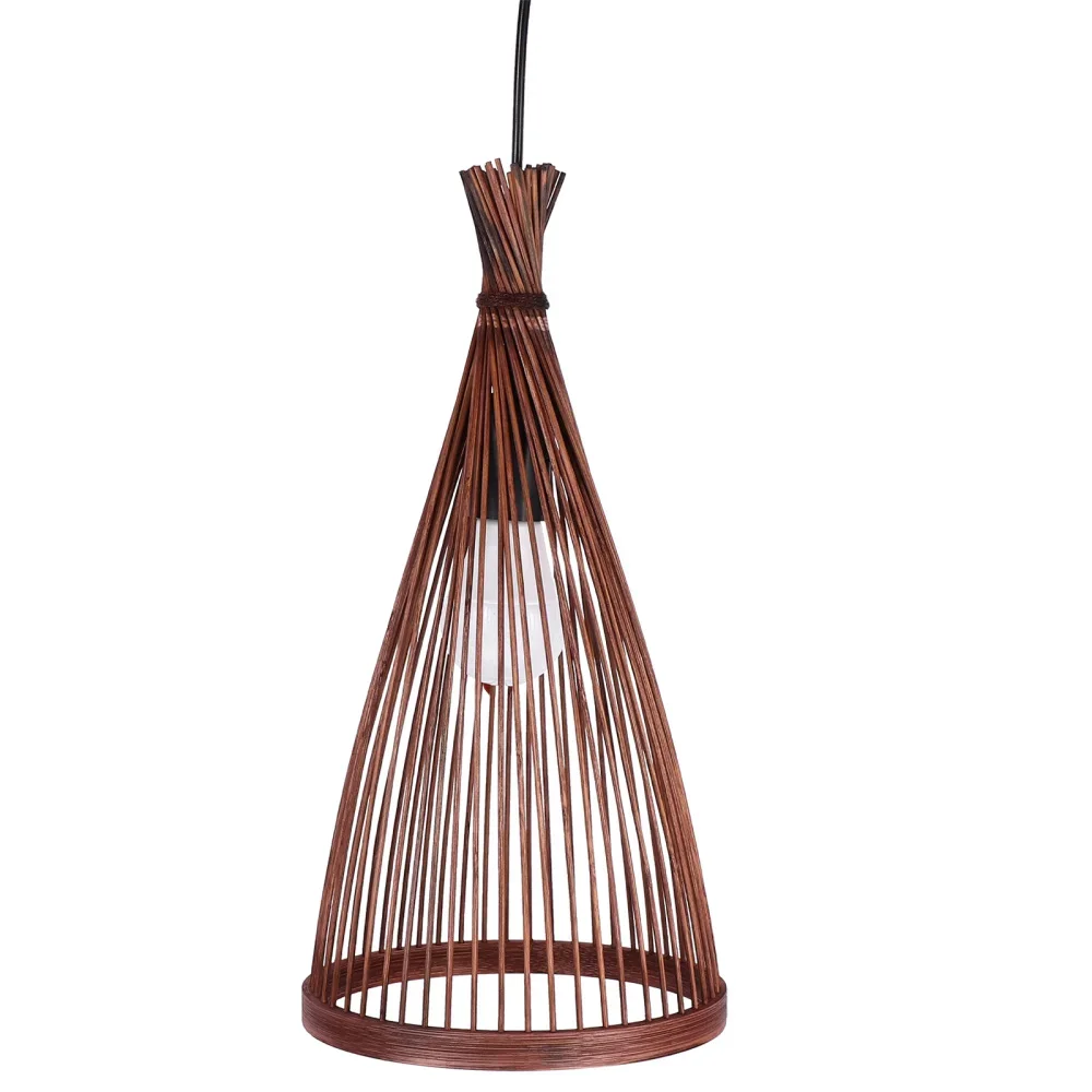 Japanese Chandelier Natural Ba - огляд і ціна Wicker Pendant Shade