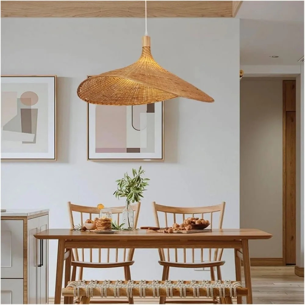 JOYINLED Woven Pendant Light W - огляд і ціна Wicker Pendant Shade
