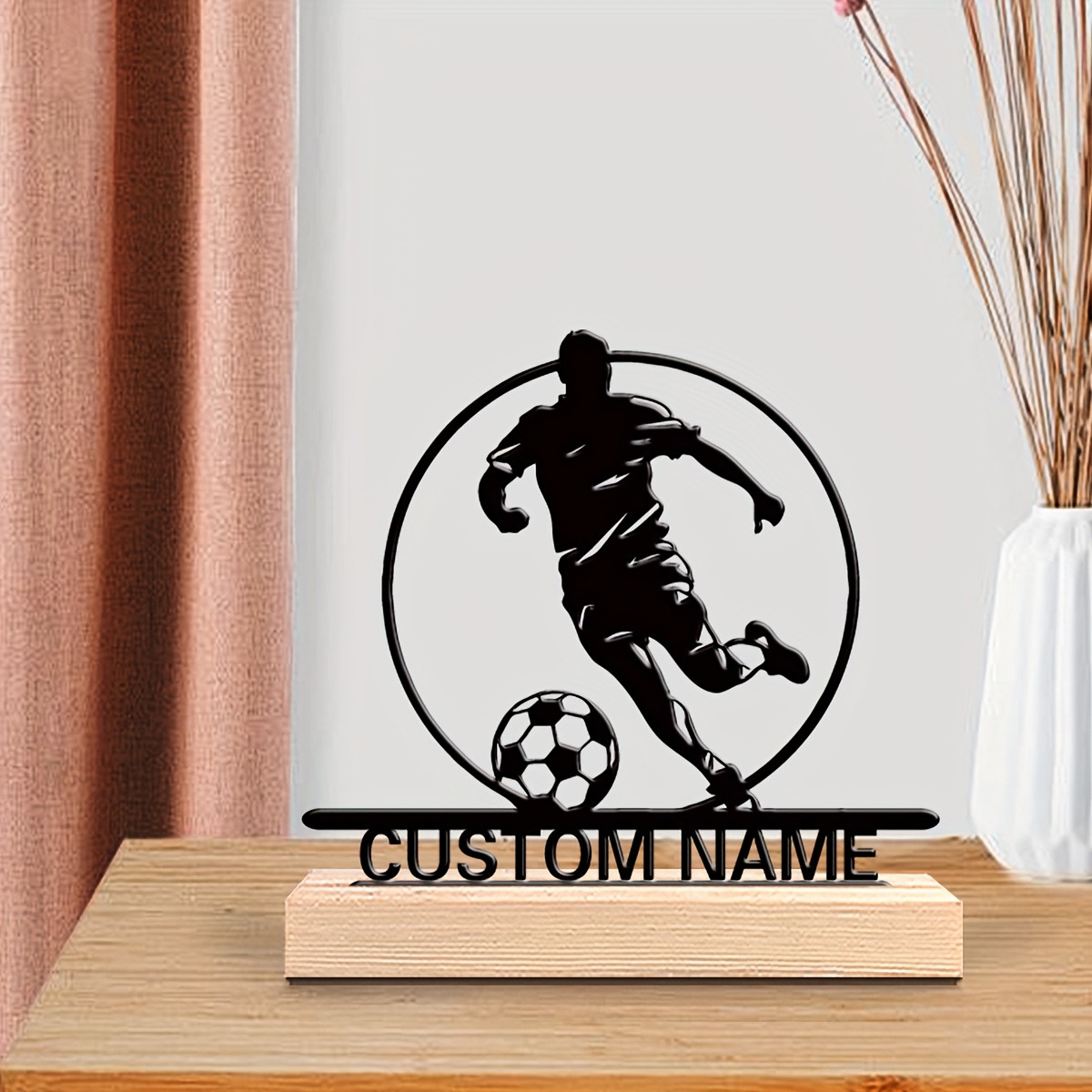 Custom Soccer Player Metal Sta - огляд і ціна Interior Design Office