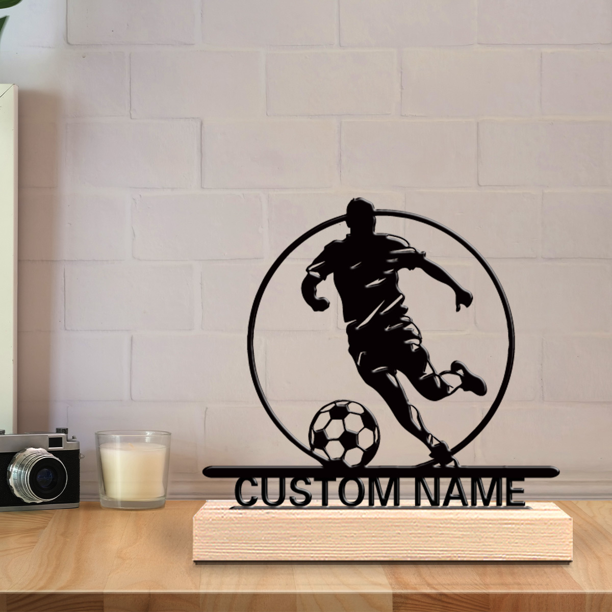 Custom Soccer Player Metal Sta - огляд і ціна Interior Design Office