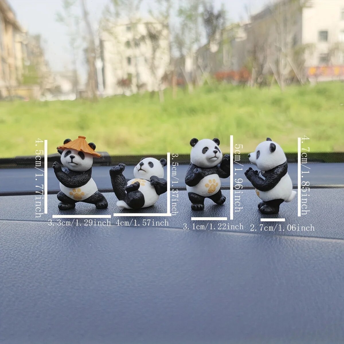 4pcs/set Panda Design Car Orna - огляд і ціна Interior Design Office