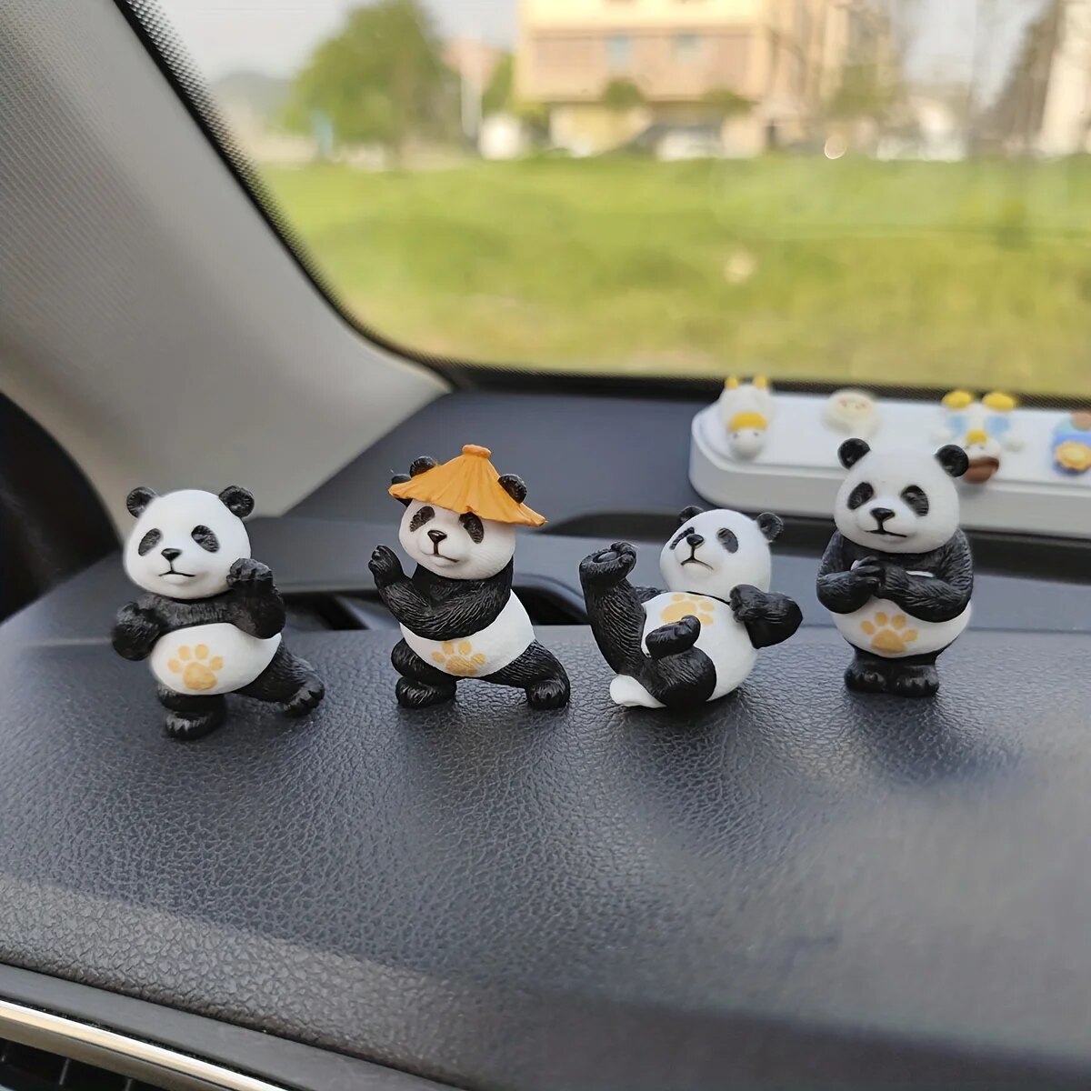 4pcs/set Panda Design Car Orna - огляд і ціна Interior Design Office