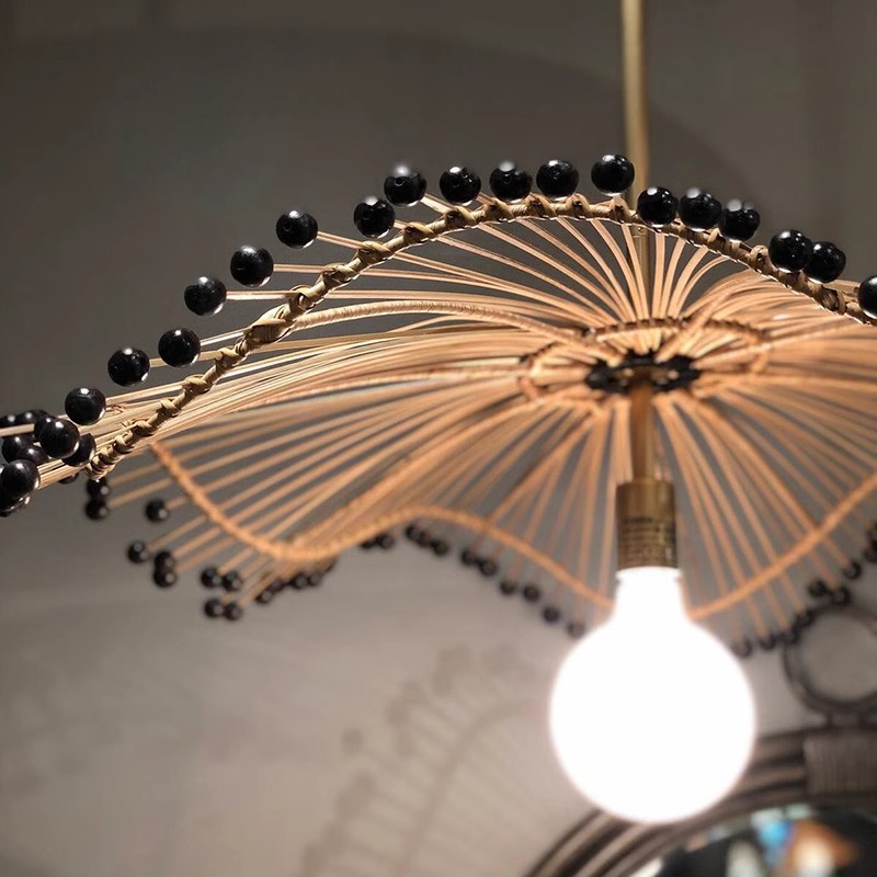 Japanese Style Wabi Sabi Handm - огляд і ціна Wicker Pendant Shade