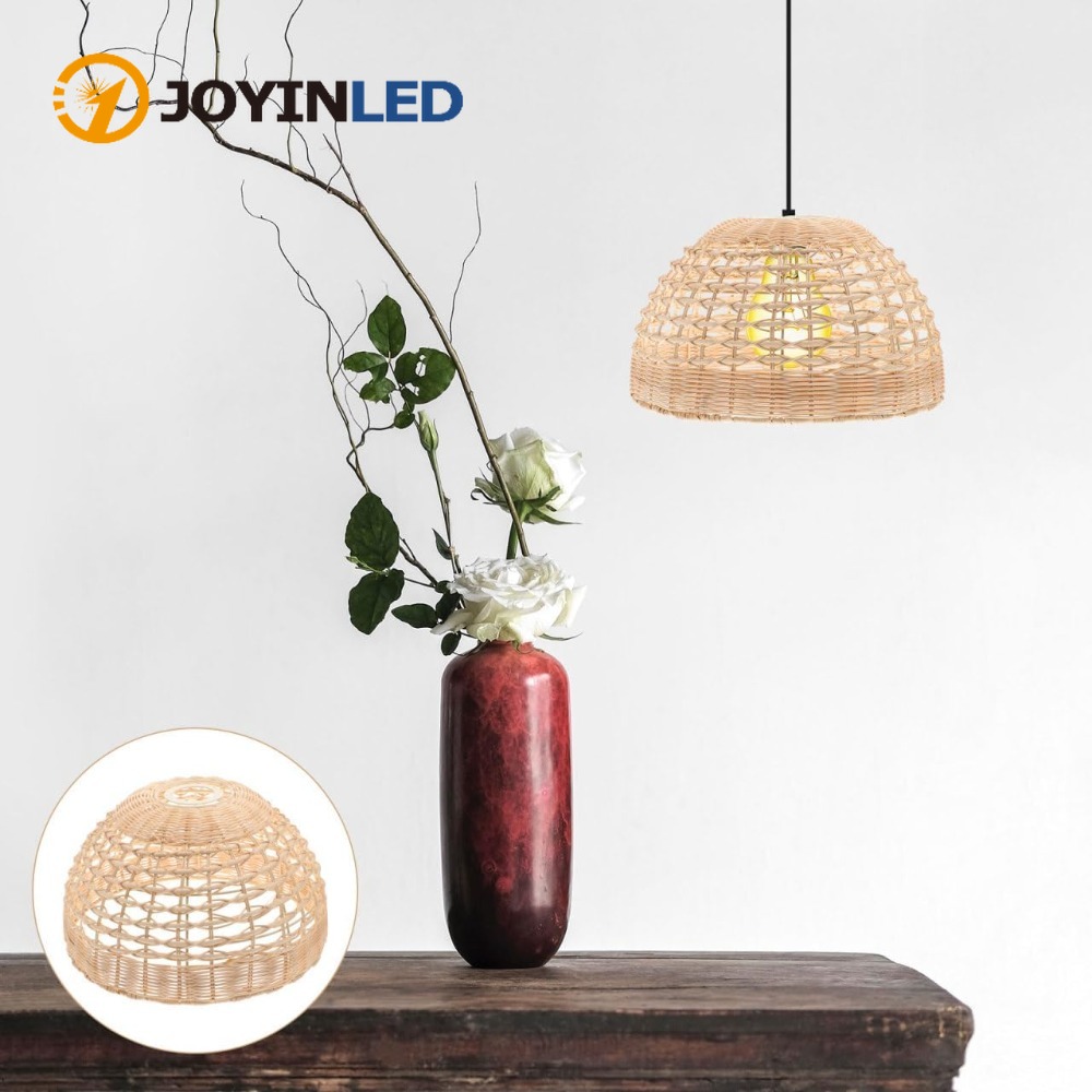 Rattan Pendant Lamp Woven Cage - огляд і ціна Wicker Pendant Shade