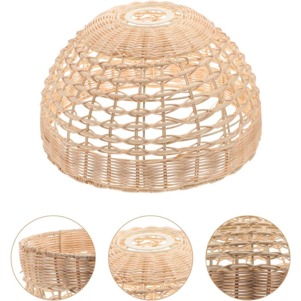 Rattan Pendant Lamp Woven Cage - огляд і ціна Wicker Pendant Shade
