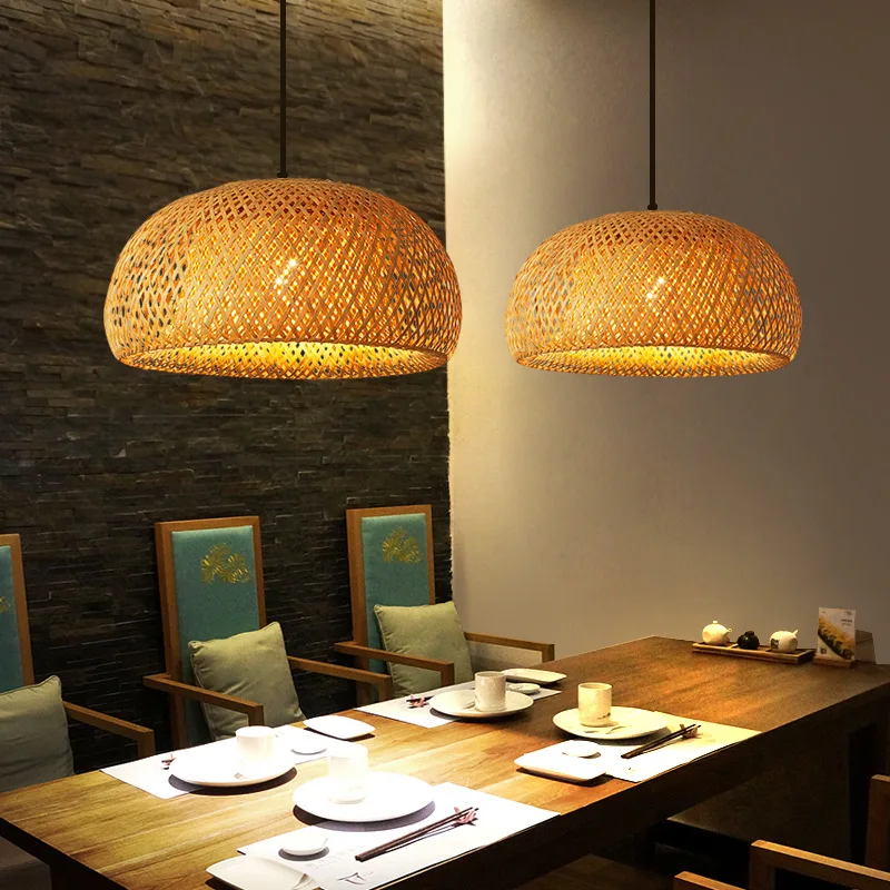 Bamboo Lantern 26cm Pendant La - огляд і ціна Wicker Pendant Shade