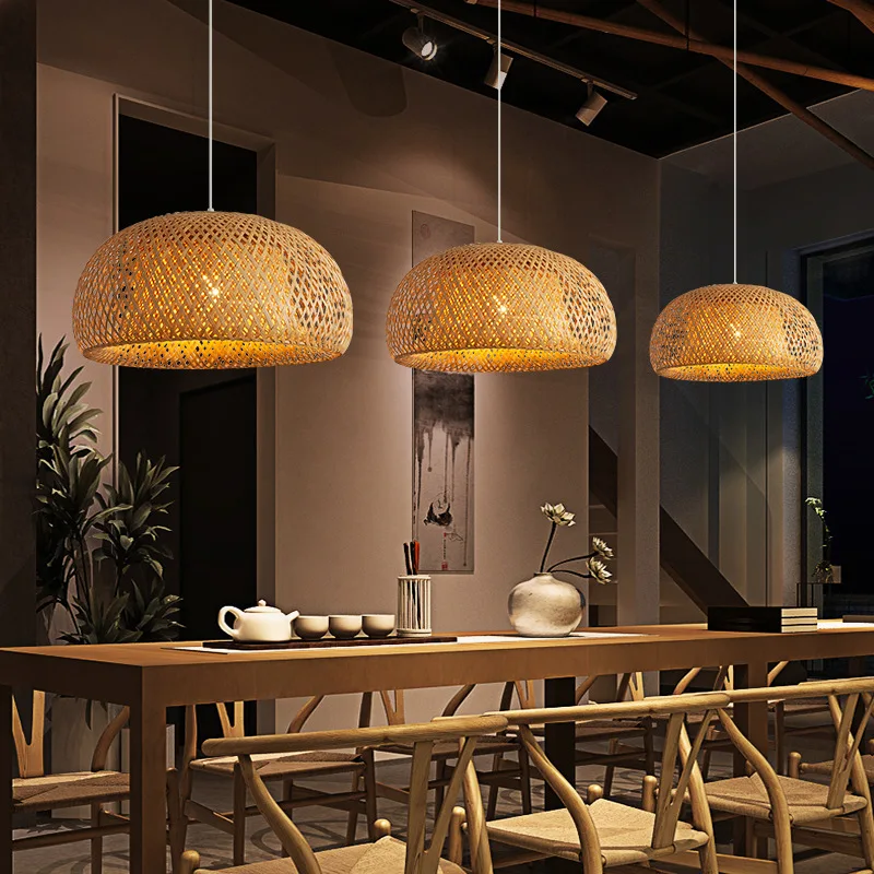 Bamboo Lantern 26cm Pendant La - огляд і ціна Wicker Pendant Shade