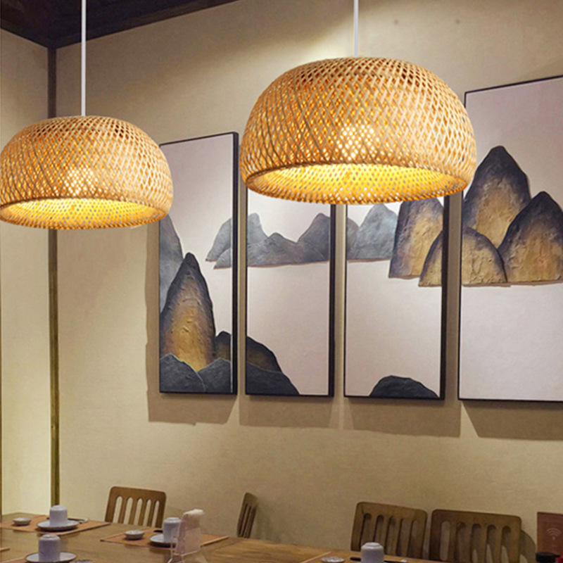 Bamboo Lantern 26cm Pendant La - огляд і ціна Wicker Pendant Shade