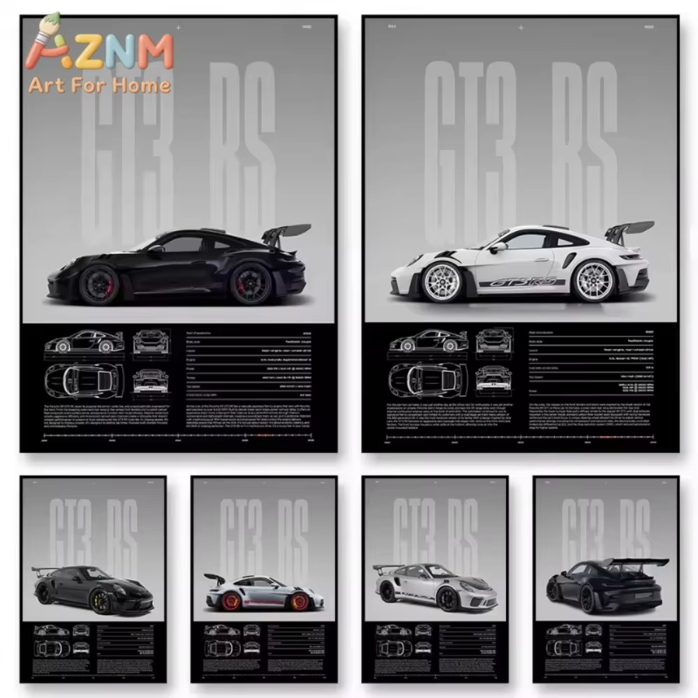 1pc Minimalist 911 GT3-RS 718  - огляд і ціна Interior Design Home Decor