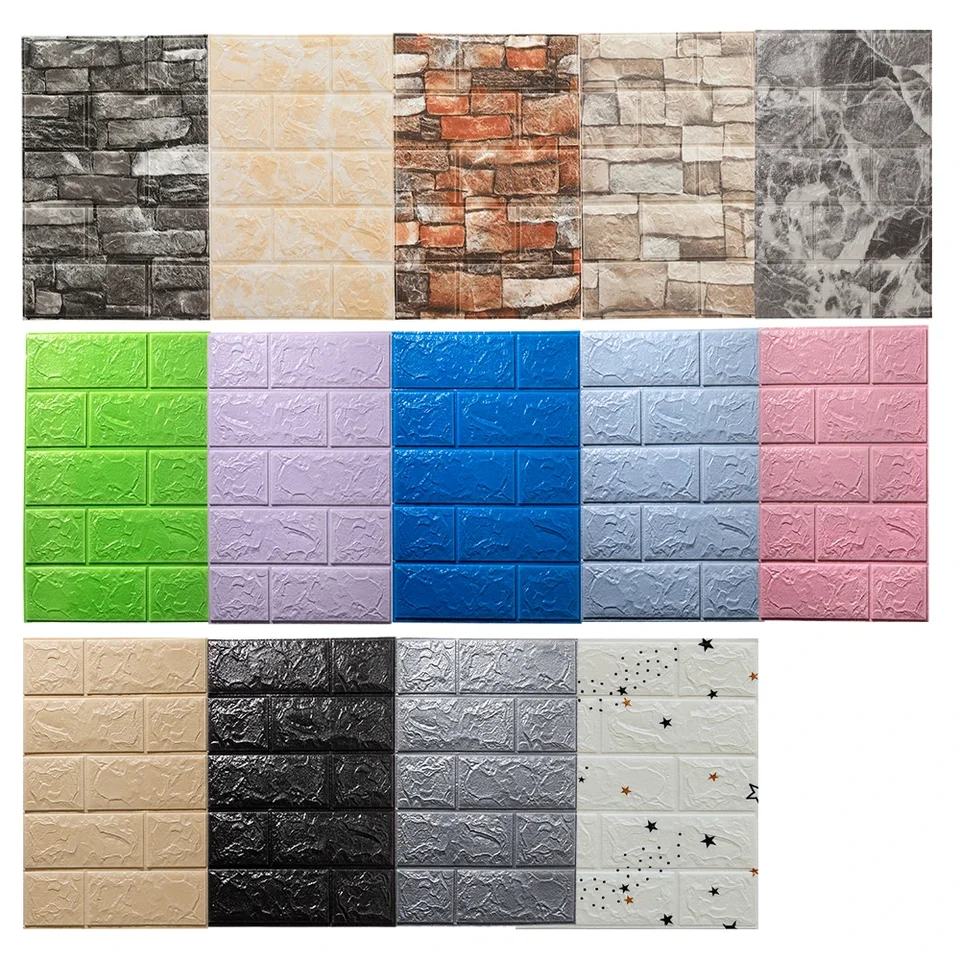 3D Foam Wall Decals Self-Adhes - огляд і ціна Interior Design Living Room And Kitchen