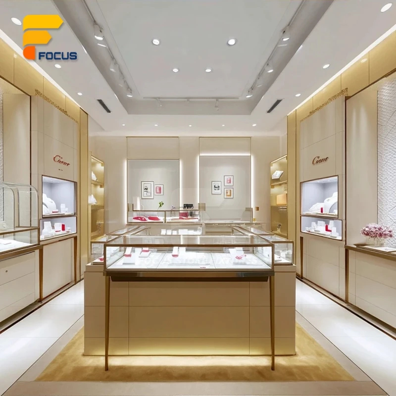 custom.Luxury Jewelry Shop Des - огляд і ціна Interior Design Lighting Layout