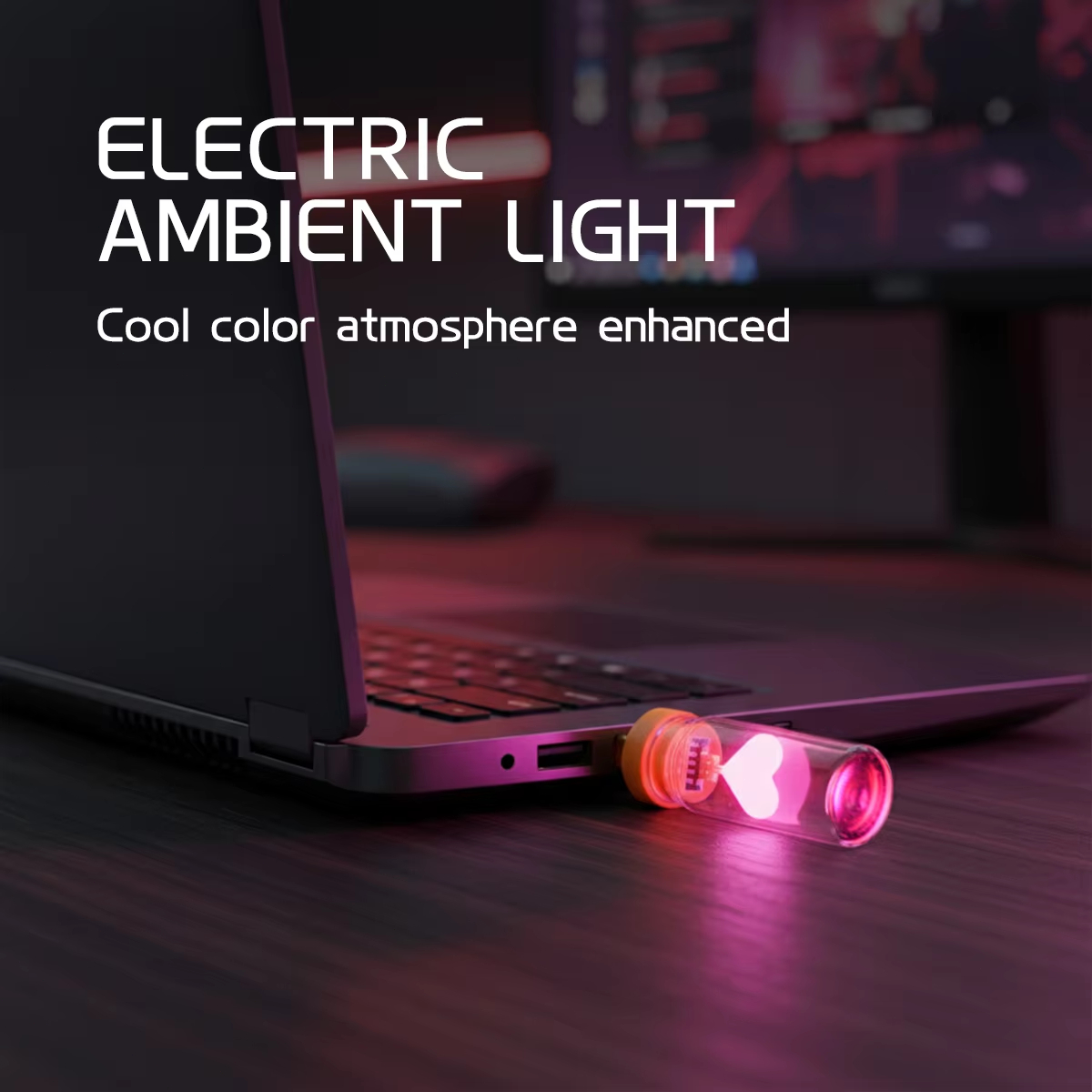 New USB Heart Car Ambient Mood - огляд і ціна Interior Design Home Decor