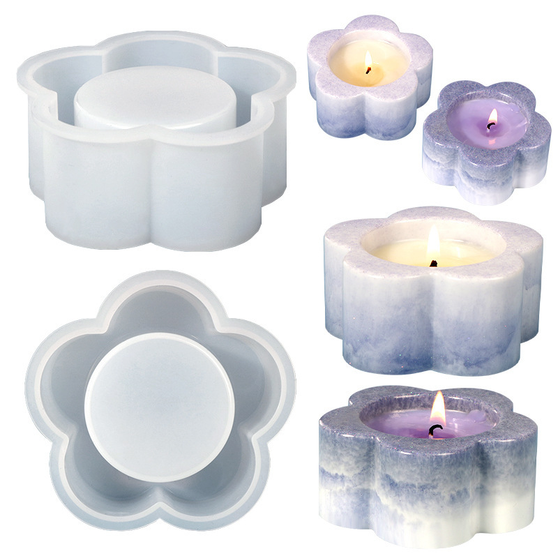 3D Plum Blossom shaped Cylindr - огляд і ціна Ceramic Candle Vessel