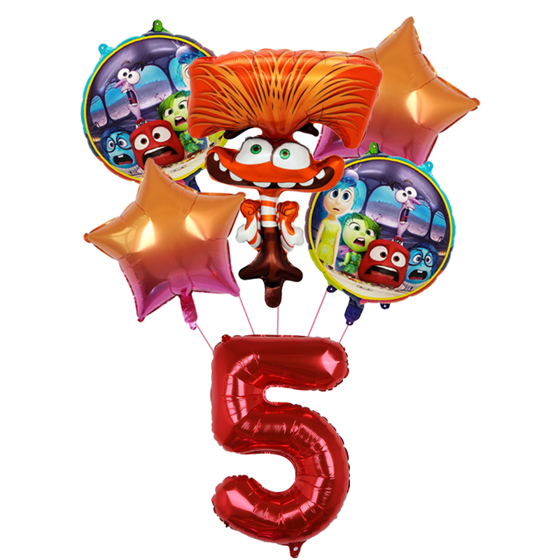 6pcs New Inside Out2 Balloons  - огляд і ціна Interior Design Home Decor