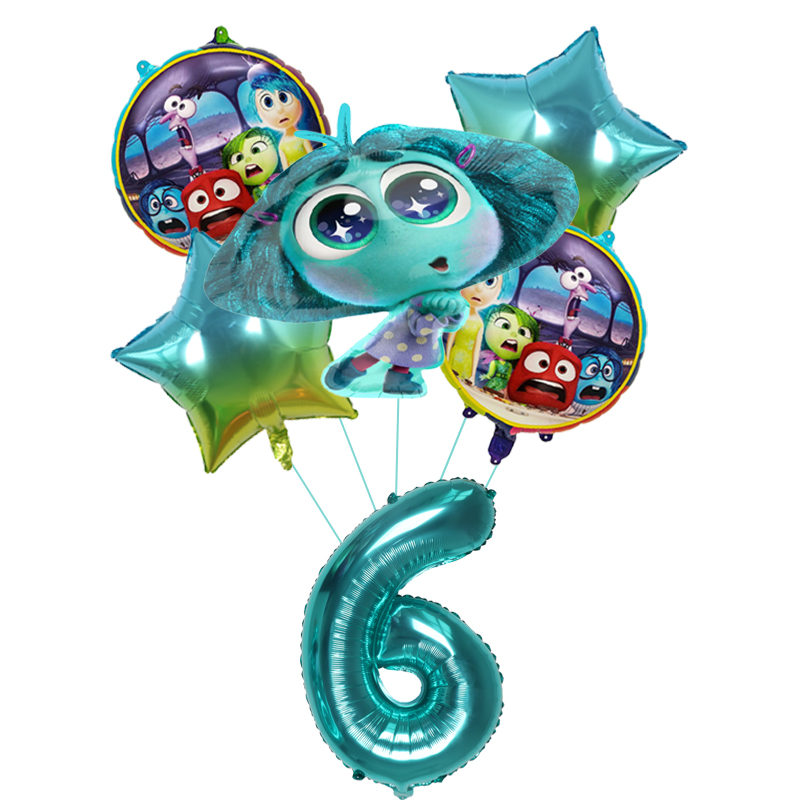 6pcs New Inside Out2 Balloons  - огляд і ціна Interior Design Home Decor