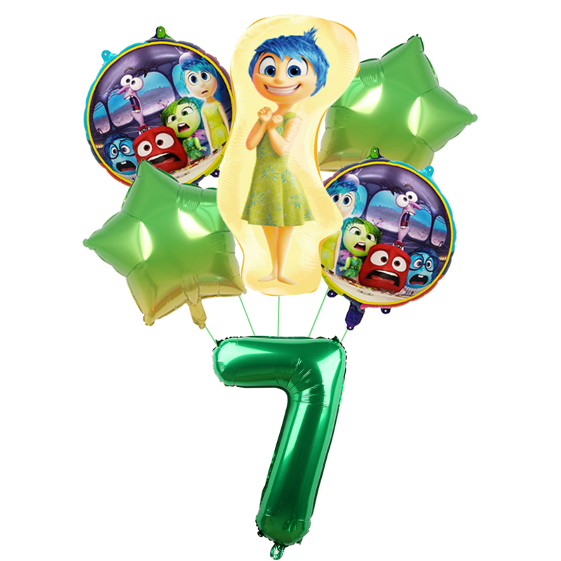 6pcs New Inside Out2 Balloons  - огляд і ціна Interior Design Home Decor