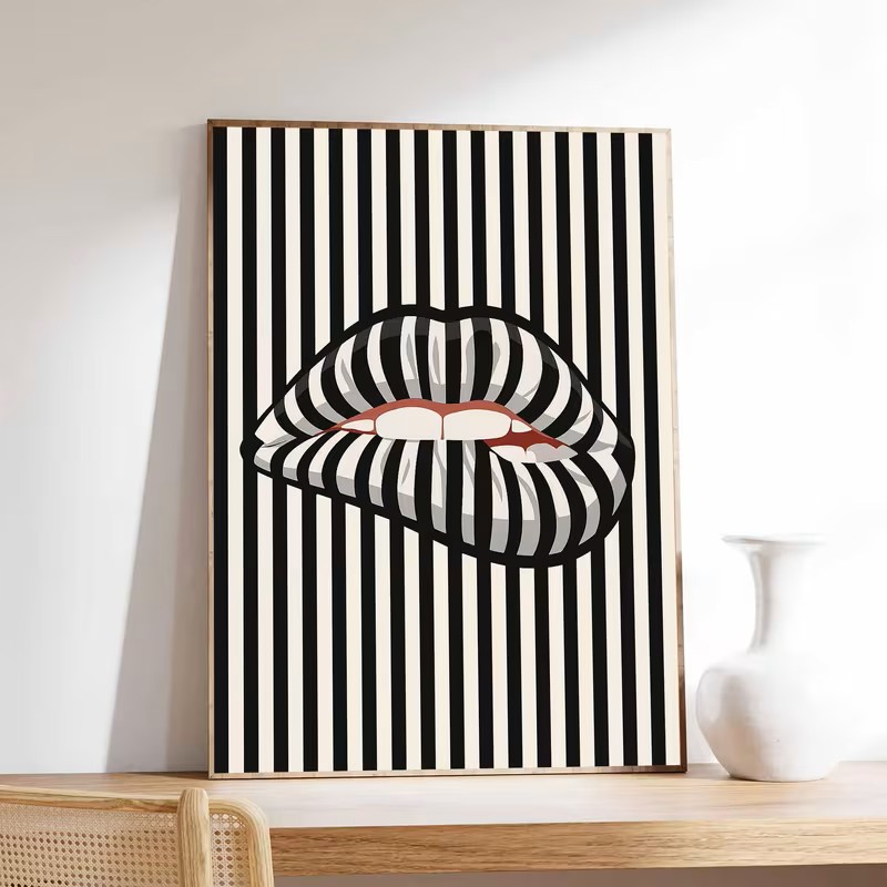 Simple and Abstract Striped Li - огляд і ціна Interior Design Home Decor