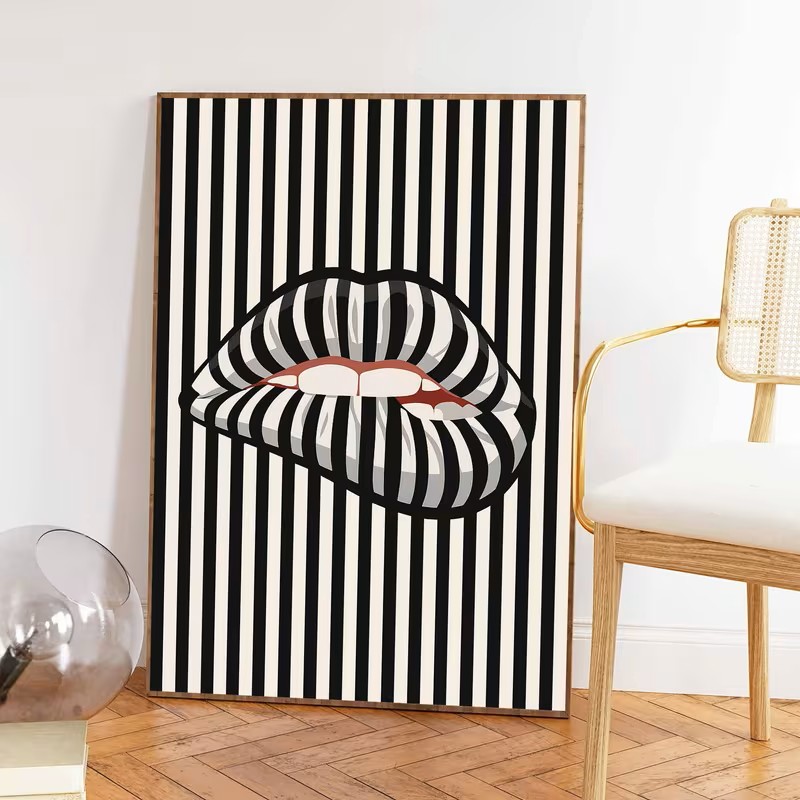 Simple and Abstract Striped Li - огляд і ціна Interior Design Home Decor