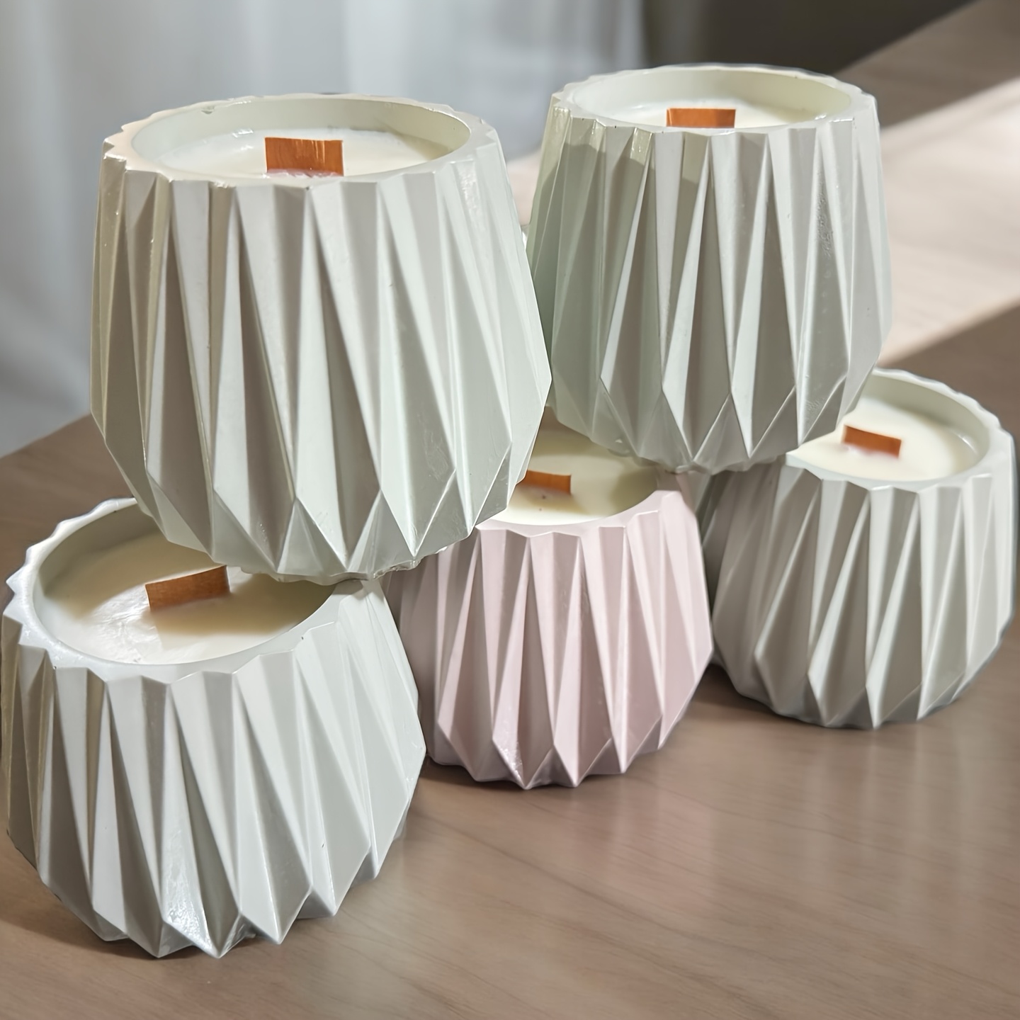 Cut Surface Candle Cup Silicon - огляд і ціна Ceramic Candle Vessel