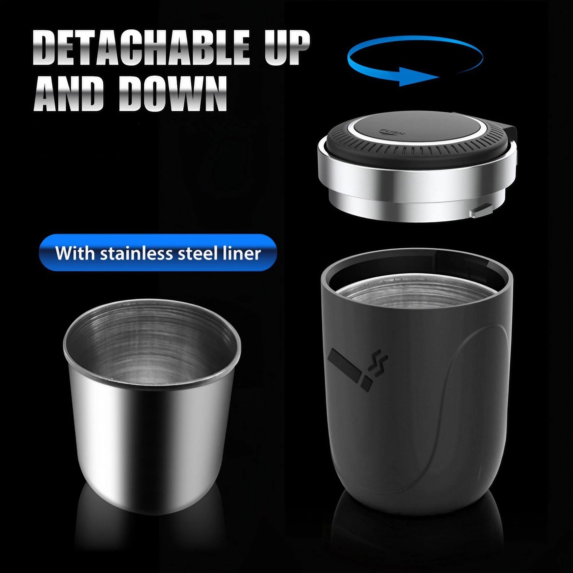 Car Ashtray With Led Light Smo - огляд і ціна Interior Design Whimsical