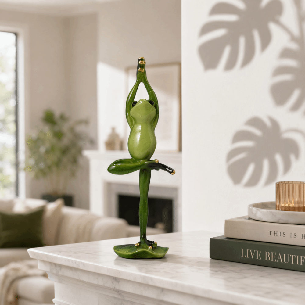 Resin Yoga Pose Amphibian Resi - огляд і ціна Interior Design Whimsical