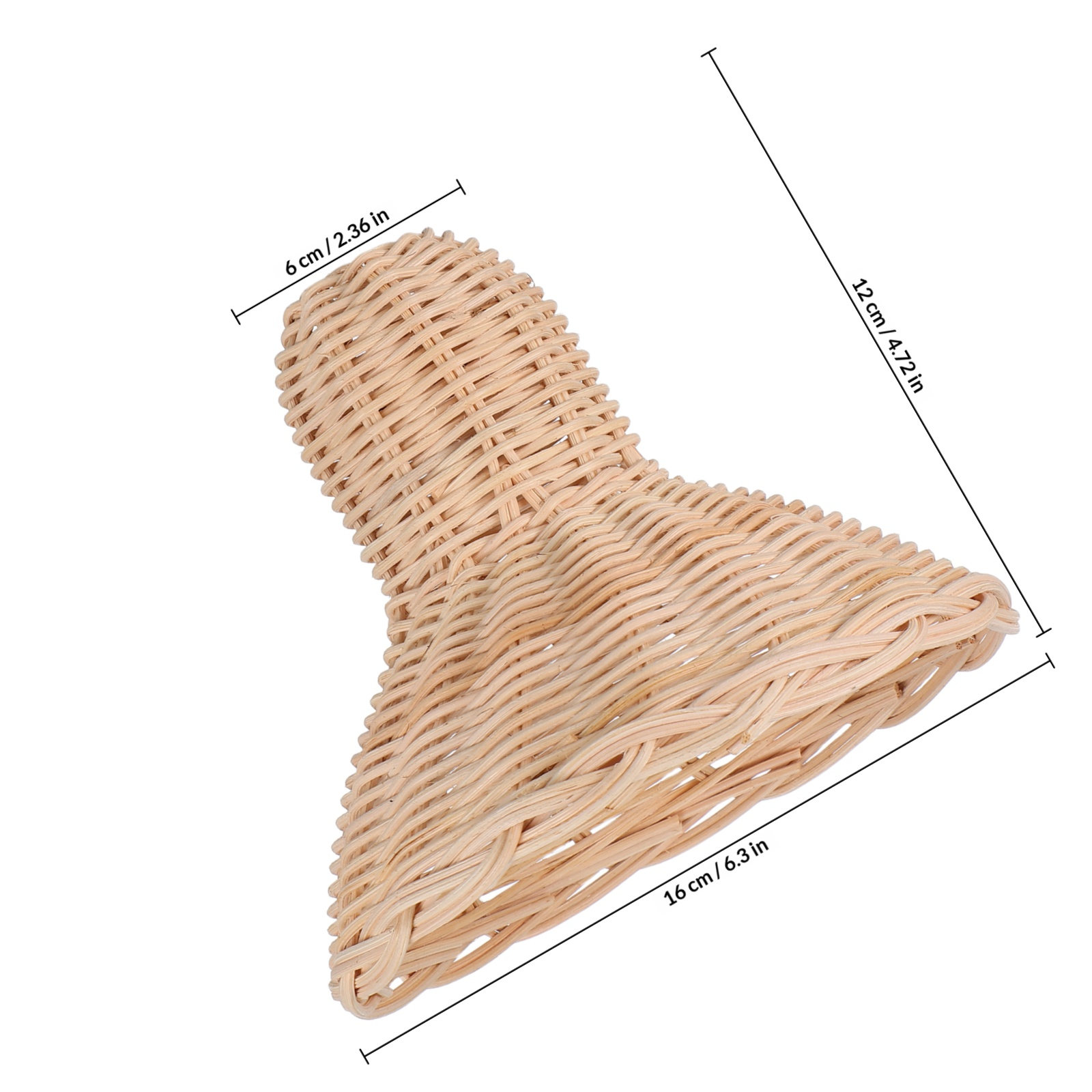 Rattan Handwoven Lampshade Rus - огляд і ціна Wicker Pendant Shade