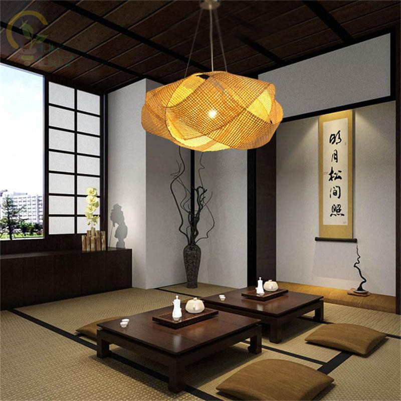 New Chinese Bamboo Wicker Ratt - огляд і ціна Wicker Pendant Shade