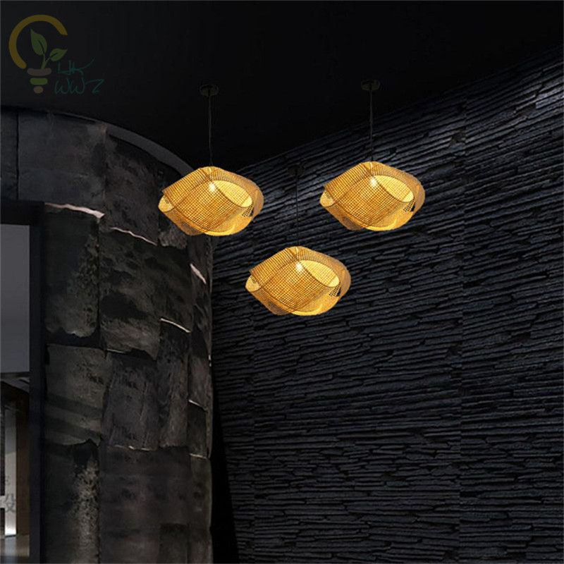 New Chinese Bamboo Wicker Ratt - огляд і ціна Wicker Pendant Shade